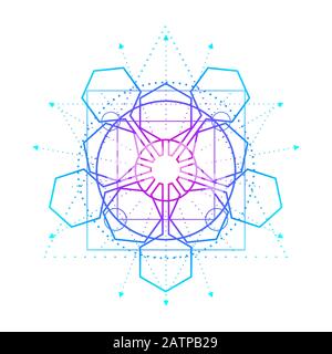 Mystische okkulten Symbol. Stock Vektor