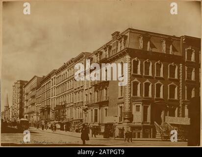 Hotel Wellington; Reihenhäuser in New York, im Jahr 1895 Stockfoto