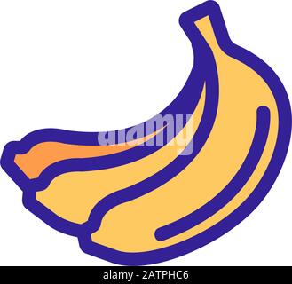 Bündel von Banane Symbol Vektor. Isolierte Kontur symbol Abbildung Stock Vektor