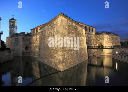 Kuba, Havanna, Castillo de la Real Fuerza, Festung, Stockfoto