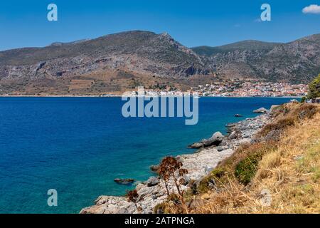 Gefyra Monemvasia Peninsula Peloponnes Griechenland Stockfoto