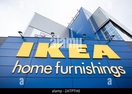 Das IKEA-Geschäft in Coventry. Das Geschäft, das 2007 als erstes City Center-Geschäft eröffnet wurde, wird im Sommer 2020 geschlossen. Stockfoto