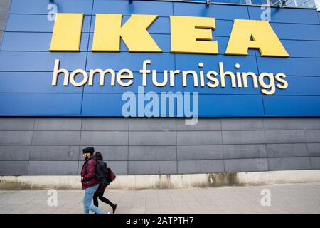 Das IKEA-Geschäft in Coventry. Das Geschäft, das 2007 als erstes City Center-Geschäft eröffnet wurde, wird im Sommer 2020 geschlossen. Stockfoto