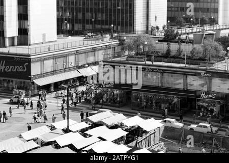 Das Stockholmer Konzerthaus Konserthuset am Hötorget-Platz in Stockholm, Schweden, 1969. Das Stockholmer Konzertsaal Konserthuset auf dem Hoetorget-Platz in Stockholm, Schweden, 1969. Stockfoto