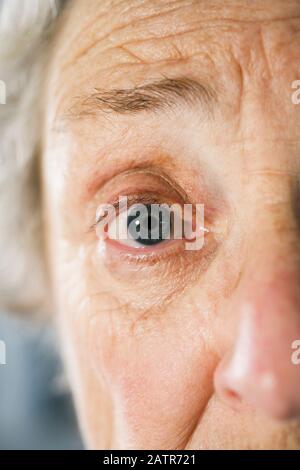 Nahaufnahme des Gesicht einer Frau. Stockfoto
