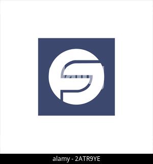 Anfangsbuchstabe gf- oder fg-Logo-Designvorlage Stock Vektor