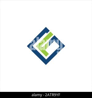Anfangsbuchstabe gf- oder fg-Logo-Designvorlage Stock Vektor