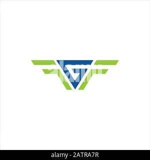 Anfangsbuchstabe gf- oder fg-Logo-Designvorlage Stock Vektor