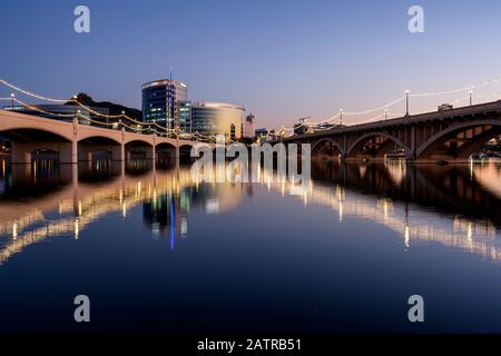 Mill Street Bridge in Tempe, Arizona Stockfoto