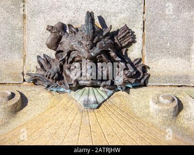 Details zum Denkmal Stockfoto