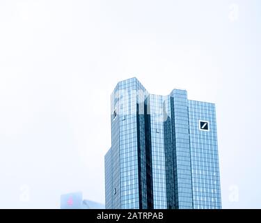 Bank-Türme in Frankfurt Deutschland Stockfoto