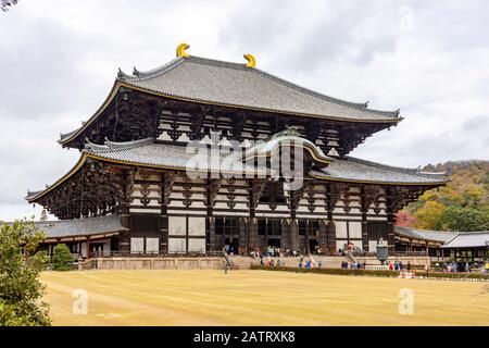 Die Große Buddha-Halle (Daibutsuden), der Todai-JI-Tempel, Nara, Japan Stockfoto