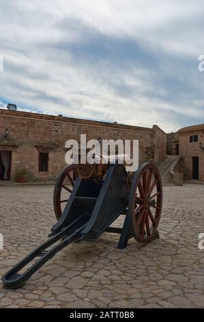 Castell de Sant Carles de Palma de Mallorca, España. Museo historico militar del signo XVII Contruido sobre un antiguo puerto Romano Stockfoto