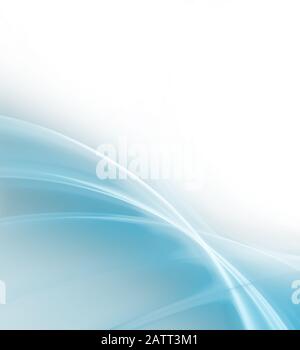 Glatte blaue Hintergrundkurven (3D-Rendering-Bilder) Stockfoto