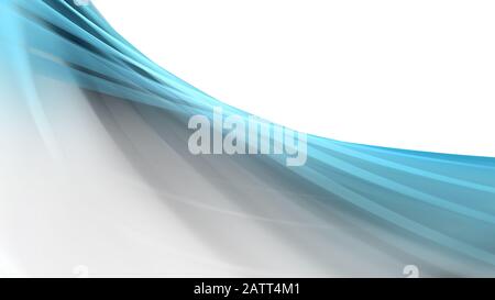 Glatte blaue Hintergrundkurven (3D-Rendering-Bilder) Stockfoto