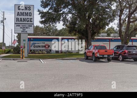 Gun Shop Inc. Und Gun Range Leesburg, Florida USA Stockfoto