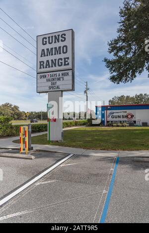 Gun Shop Inc. Und Gun Range Leesburg, Florida USA Stockfoto