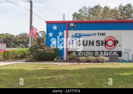 Gun Shop Inc. Und Gun Range Leesburg, Florida USA Stockfoto