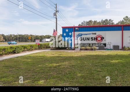 Gun Shop Inc. Und Gun Range Leesburg, Florida USA Stockfoto