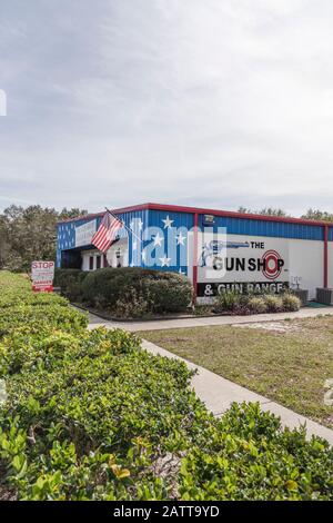 Gun Shop Inc. Und Gun Range Leesburg, Florida USA Stockfoto