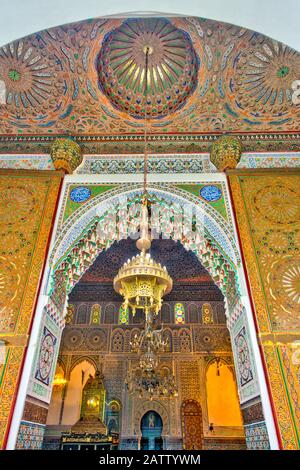 Idriss Mausoleum, Fez Stockfoto
