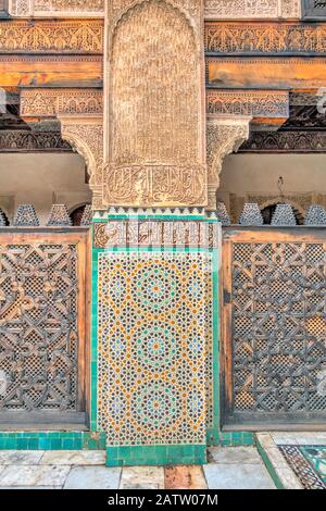 Madrasah Bou Inania, Fez, Marokko Stockfoto