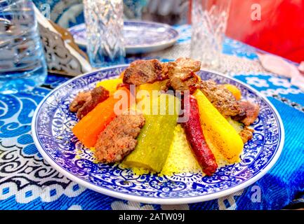Traditionellen marokkanischen couscous Stockfoto