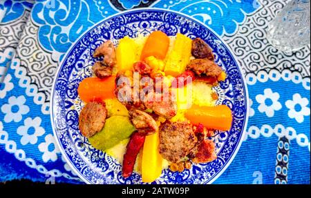 Traditionellen marokkanischen couscous Stockfoto