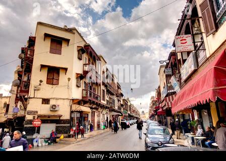 Jüdischer Viertel in Fez, Marokko Stockfoto