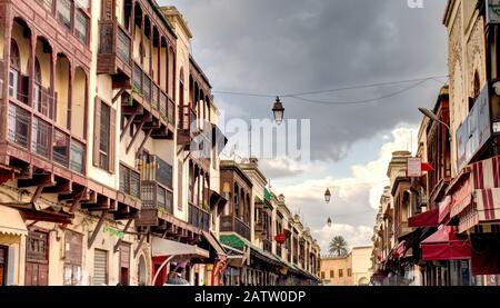 Jüdischer Viertel in Fez, Marokko Stockfoto