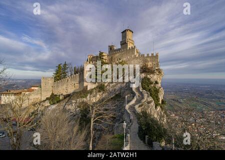 Blick auf san marino, die kleinste republik der Welt Stockfoto