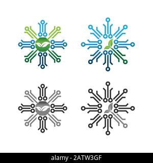 Sechseckiges Molekularabzeichen. Logo der Molekularstruktur, Molekulargitter und chemieskritischer Molekularmoleküle Vorlagen. DNA-Makromolekül, Biocode-Protokoll für die Wissenschaft Stock Vektor