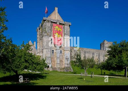 Château de Saint-Sauveur-le-Vicomte, Normandie, Frankreich Stockfoto