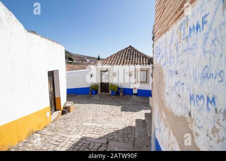 Obidos portugal Stockfoto