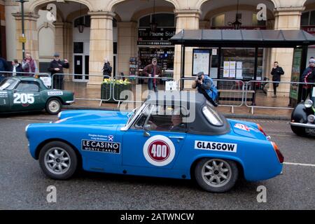 Rallye Monte Carlo Banbury MG Midget Stockfoto