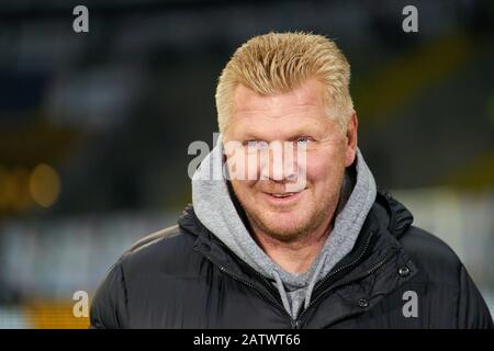 Fußball Frankfurt-Leipzig, Frankfurt, 4. Februar 2020. Stefan EFFENBERG, Co-Moderator Sport1, ehemaliger Fußballspieler EINTRACHT FRANKFURT - RB LEIPZIG 3-1 - DFB-REGELUNGEN VERBIETEN JEDE VERWENDUNG VON FOTOS als BILDSEQUENZEN und/oder QUASI-VIDEO - DFB-Pokal, Deutscher Fußball-Pokal, Best of Eight, Frankfurt, 04. Februar 2020. Staffel 2019/2020, © Peter Schatz / Alamy Live News Stockfoto