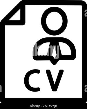 Symbolvektor für den Fortsetzungsmann. Isolierte Darstellung des Kontursymbols Stock Vektor