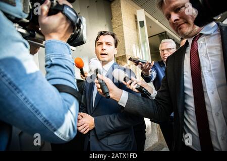 Den Haag, Niederlande. Februar 2020. Den HAAG, 05-02-2020, Reaction Forum voor Democratie Parlamentsmitglied Thierry Baudet für seinen Tweet über Diskriminierung in einem Zug. Credit: Pro Shots/Alamy Live News Stockfoto