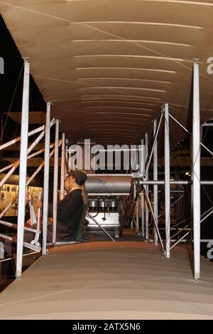 Wright Brothers Original Wright Military Flyer aus dem Jahr 1909 im National Museum of the United States Air Force in Dayton, OH Stockfoto