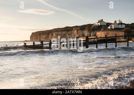 Blick auf Cuckmere Haven an einem hellen Wintertag (East Sussex, England) Stockfoto