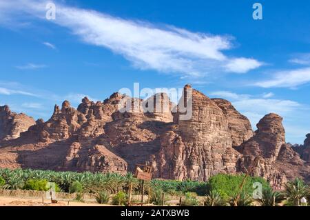 Al Ula Schönheit der arabischen Landschaft in Saudi-Arabien Stockfoto