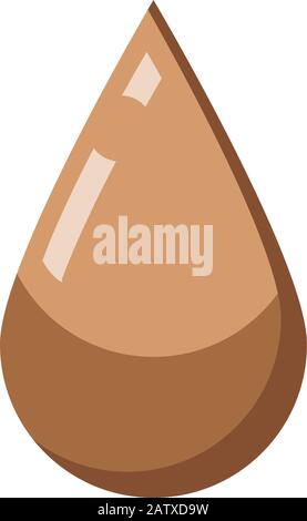 Hustensirup Tropfensymbol, isometrischer Stil Stock Vektor