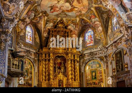 KIRCHE SAINT-NICOLAS VALENCIA Stockfoto