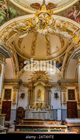 KIRCHE SAINT-NICOLAS VALENCIA Stockfoto