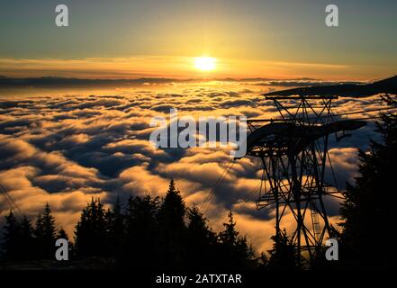 Grouse Mountain Vancouver Stockfoto