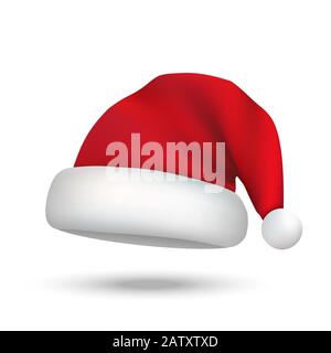 Realistischer Weihnachtsmann hat isoliert. Symbol für neues Jahr Stock Vektor