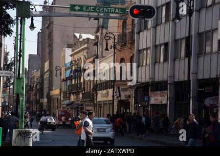 Der Eje Central Lázaro Cárdenas Mexiko-Stadt Stockfoto