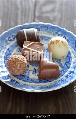 Handgemachte Pralinen Stockfoto