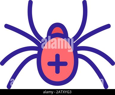 Spider Symbol Vektor. Isolierte Kontur symbol Abbildung Stock Vektor