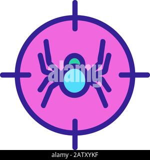 Spider Symbol Vektor. Isolierte Kontur symbol Abbildung Stock Vektor